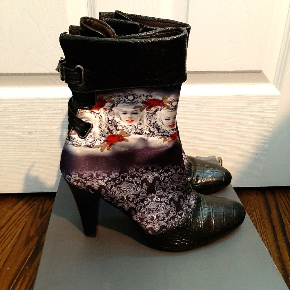 Vintage high heel booties